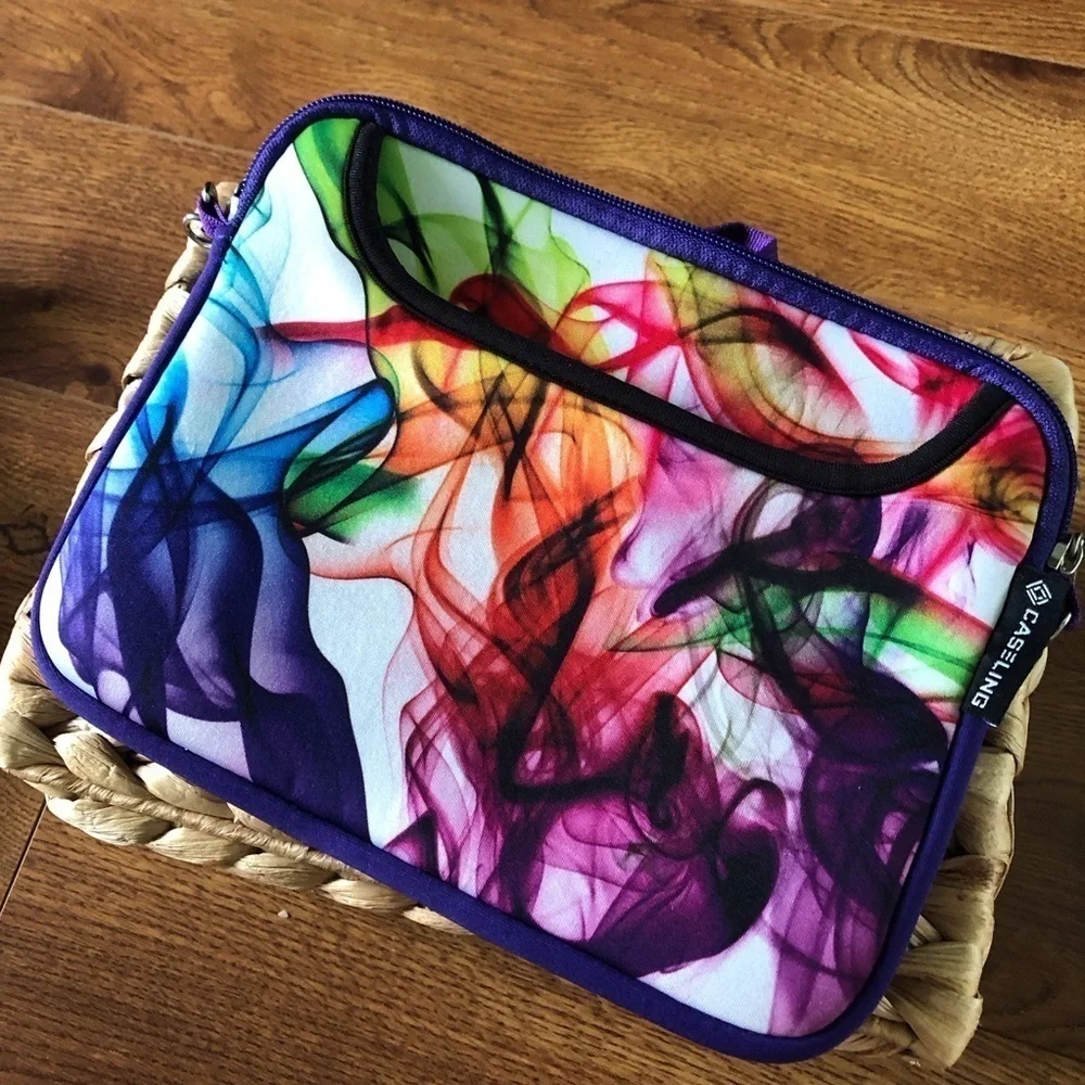 Watercolor Caseling Neoprene case for tablet with pocket